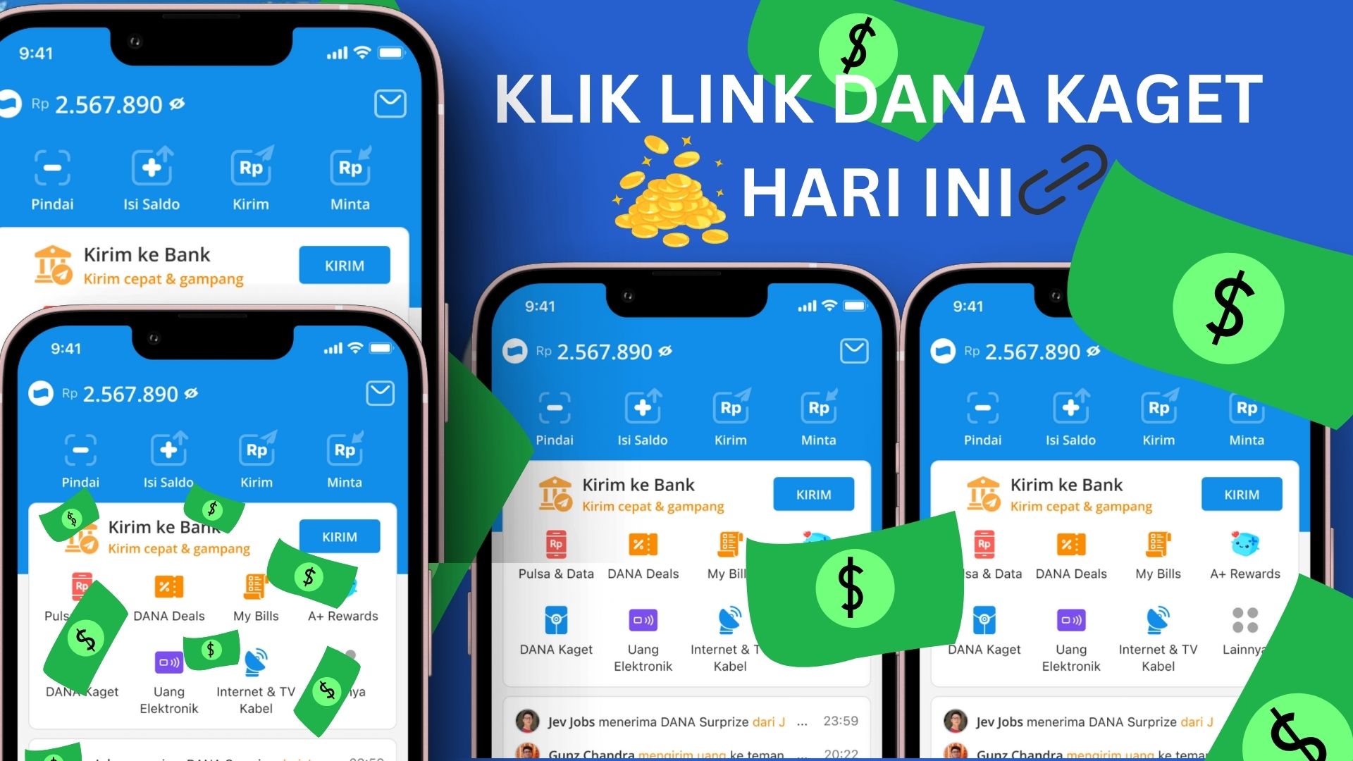 Dapatkan Dana Kaget Sekarang! Begini Cara Cairkan Saldo Gratis Rp100 Ribu, KLIK DISINI!!