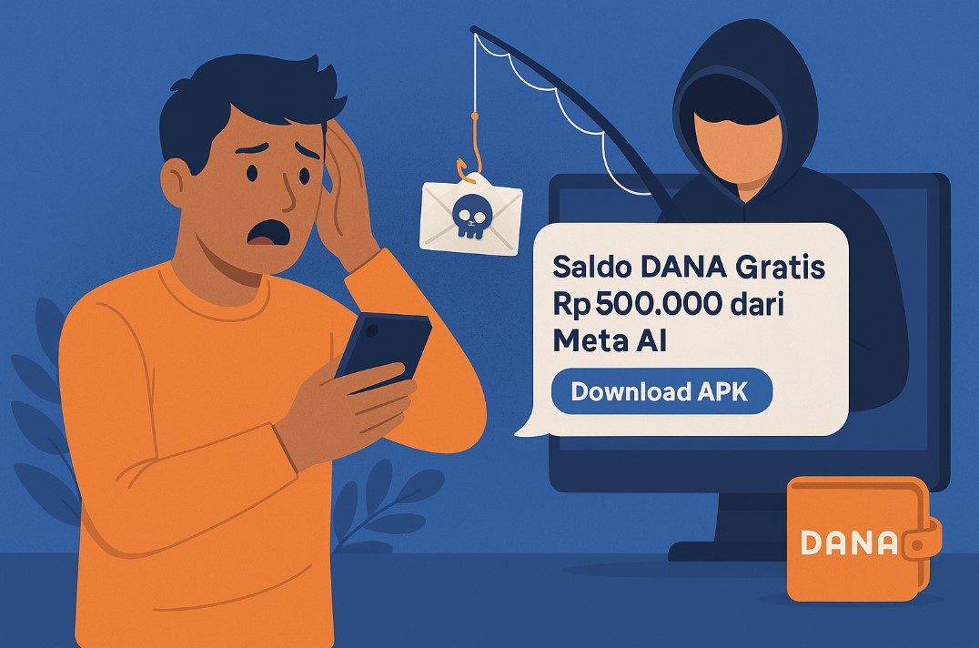 Jangan Percaya! Modus Meta AI Bagi-Bagi Saldo DANA Gratis Bisa Buat Akun Jebol Seketika