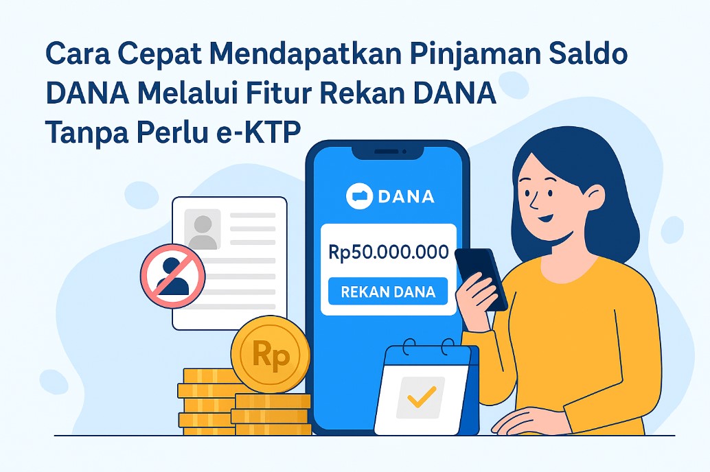 Cara Cepat Mendapatkan Pinjaman Saldo DANA Melalui Fitur Rekan DANA Tanpa Perlu e-KTP