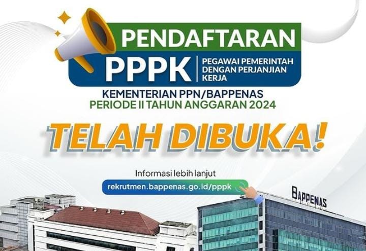 Bappenas Buka Seleksi PPPK Periode 2 2024, Ini Jadwal, Syarat dan Link Pendaftarannya