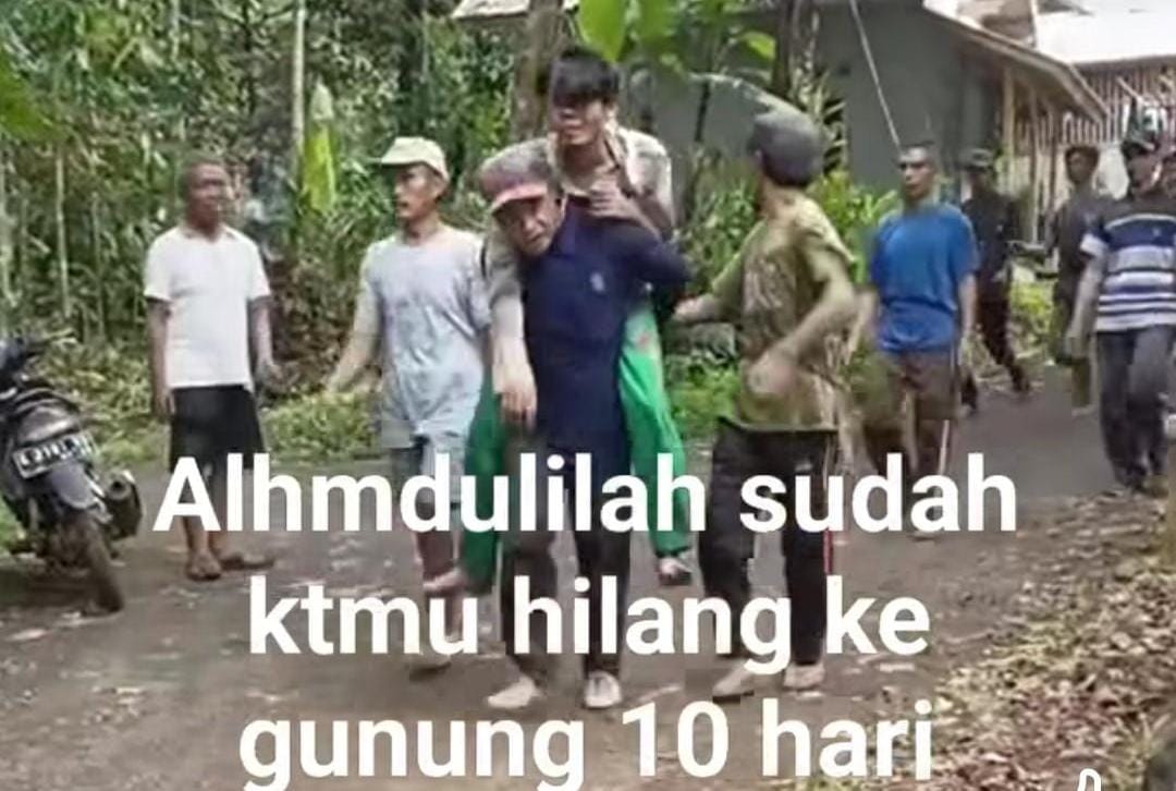 Viral! Pria di Ciamis Hilang Selama 10 Hari di Gunung Sawal, Ditemukan Selamat dalam Keadaan Lemas