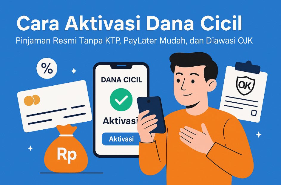 Cara Aktivasi Dana Cicil, Pinjaman Resmi Tanpa KTP, PayLater Mudah, dan Diawasi OJK