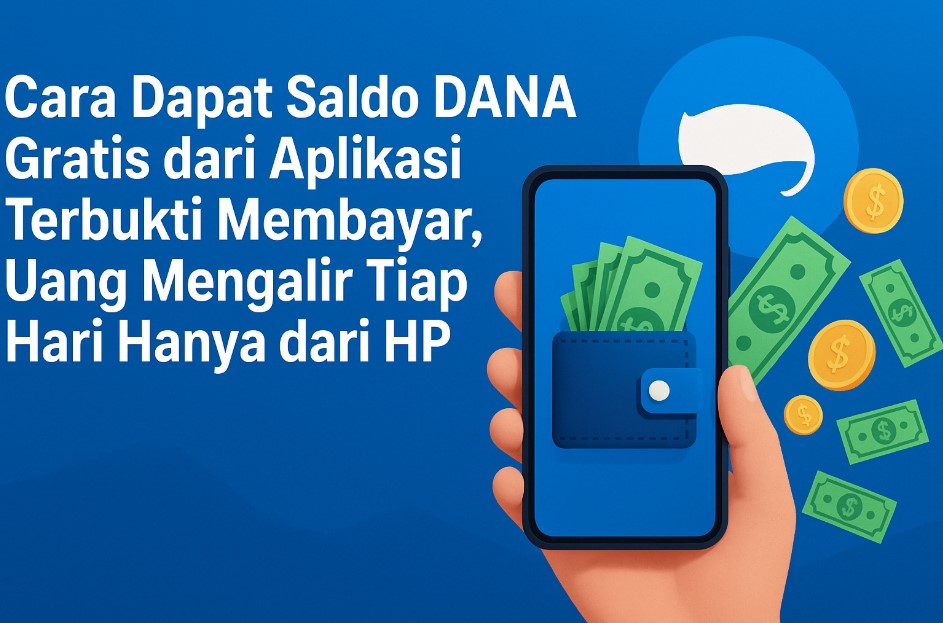 Cara Dapat Saldo DANA Gratis dari Aplikasi Terbukti Membayar, Uang Mengalir Tiap Hari Hanya dari HP!