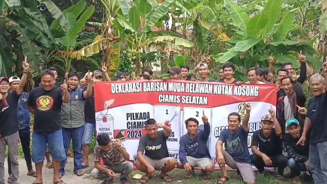 Alasan Barisan Muda Ciamis Selatan Deklarasi Pemenangan Kotak Kosong