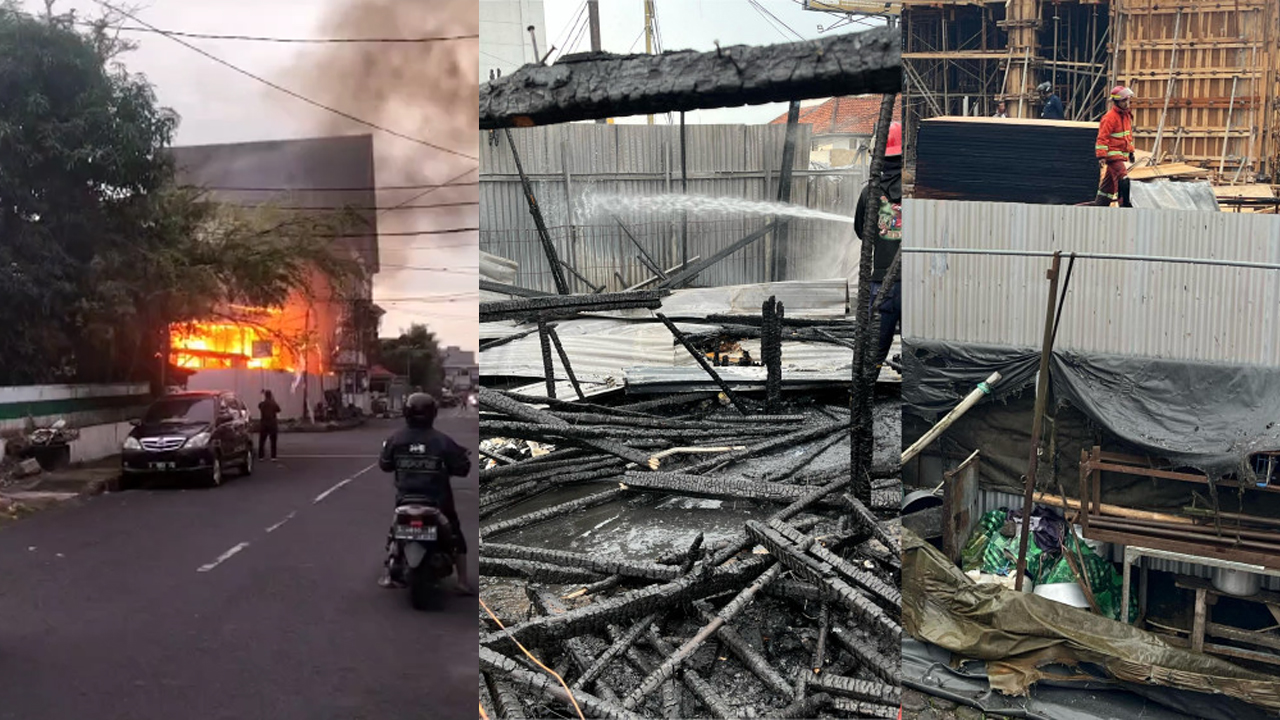 Kebakaran Warung Nasi di Proyek Gedung BSI Tasikmalaya, Polisi Telusuri Pemicu Kejadian