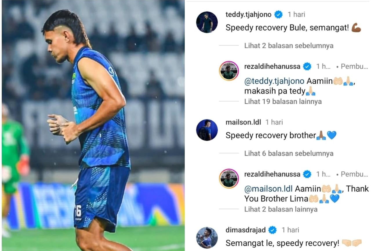 Unggahan Terbaru Rezaldi Hehanussa di Instagram Mendapat Sorotan Mantan Bos Persib