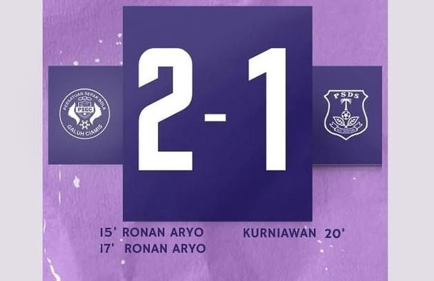 Hasil Liga Nusantara: PSGC Ciamis Lanjutkan Tren Positif, Taklukkan PSDS Deli Serdang Melalui 2 Gol Ronan Aryo