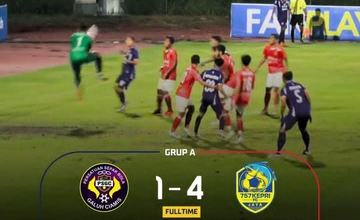 PSGC Ciamis Kembali Menelan Kekalahan, Kali Ini dari 757 Kepri Jaya FC, Sementara Tornado FC Kokoh di Puncak