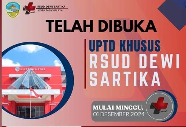 Baru Diresmikan, Ini Daftar Pelayanan RSUD Dewi Sartika Kota Tasikmalaya, Pakai BPJS Kesehatan Bisa?