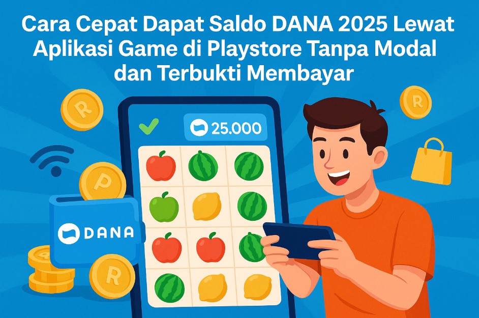 Cara Cepat Dapat Saldo DANA 2025 Lewat Aplikasi Game di Playstore Tanpa Modal dan Terbukti Membayar