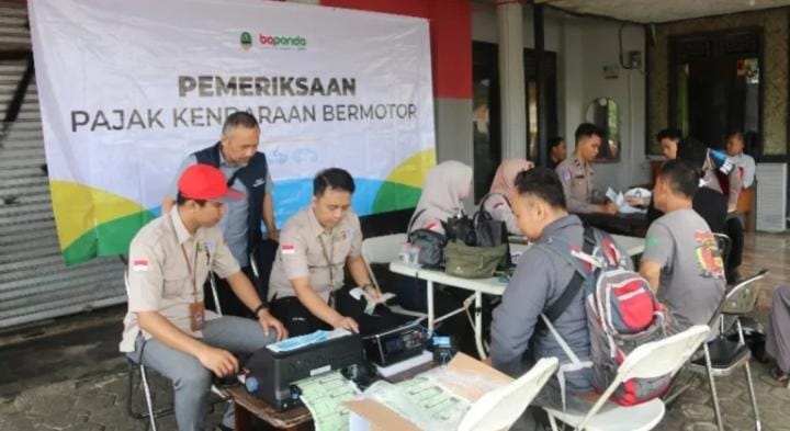 Tingkatkan Kepatuhan Bayar Pajak, Petugas Gabungan Gelar Razia Kendaraan di Kecamatan Kalipucang Pangandaran