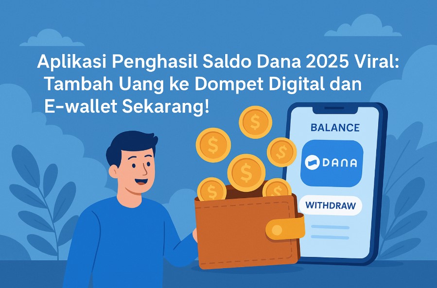 Aplikasi Penghasil Saldo DANA 2025 Viral, Tambah Uang ke Dompet Digital dan E-wallet Kalian Sekarang