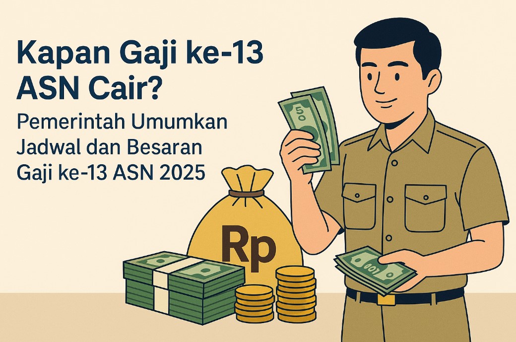 Kapan Gaji ke-13 ASN Cair? Pemerintah Umumkan Jadwal dan Besaran Gaji ke-13 ASN 2025