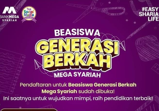 Bank Mega Syariah Buka Beasiswa Generasi Berkah Mega Syariah, Ini Persyaratan dan Perguruan Tinggi Mitra