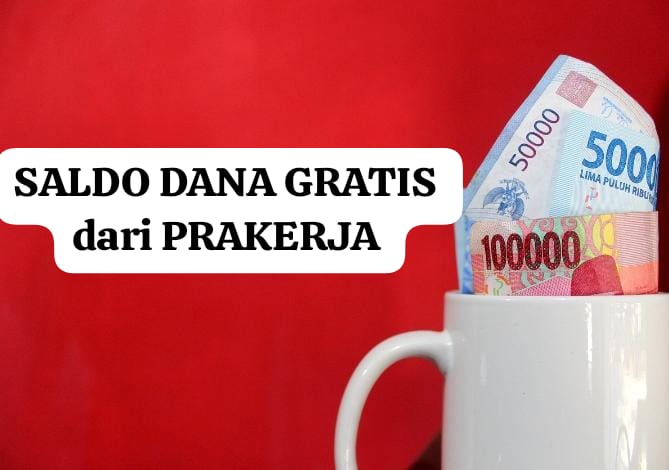 Selamat Kamu Mendapatkan Saldo DANA Gratis Rp100 Ribu dari Prakerja, Segera Klaim Keburu Hangus