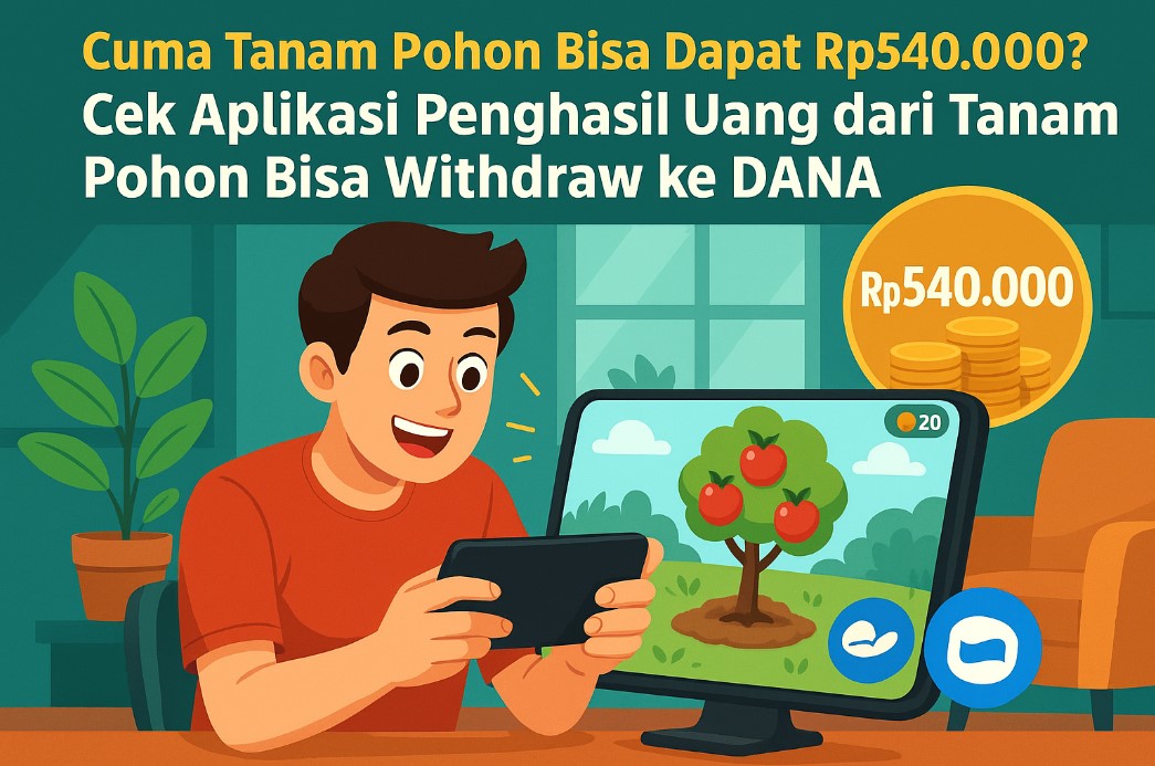 Cuma Tanam Pohon Bisa Dapat Rp540.000? Cek Aplikasi Penghasil Uang dari Tanam Pohon Bisa Withdraw ke DANA