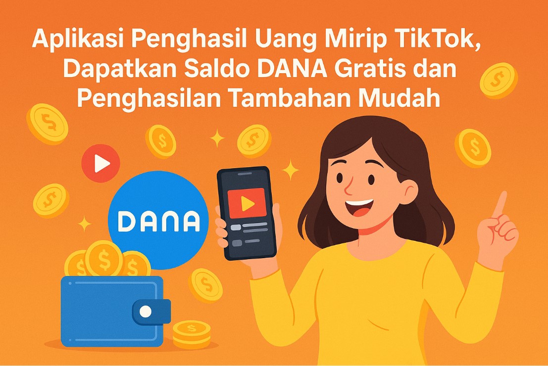 Aplikasi Penghasil Uang Mirip TikTok, Dapatkan Saldo DANA Gratis dan Penghasilan Tambahan Mudah