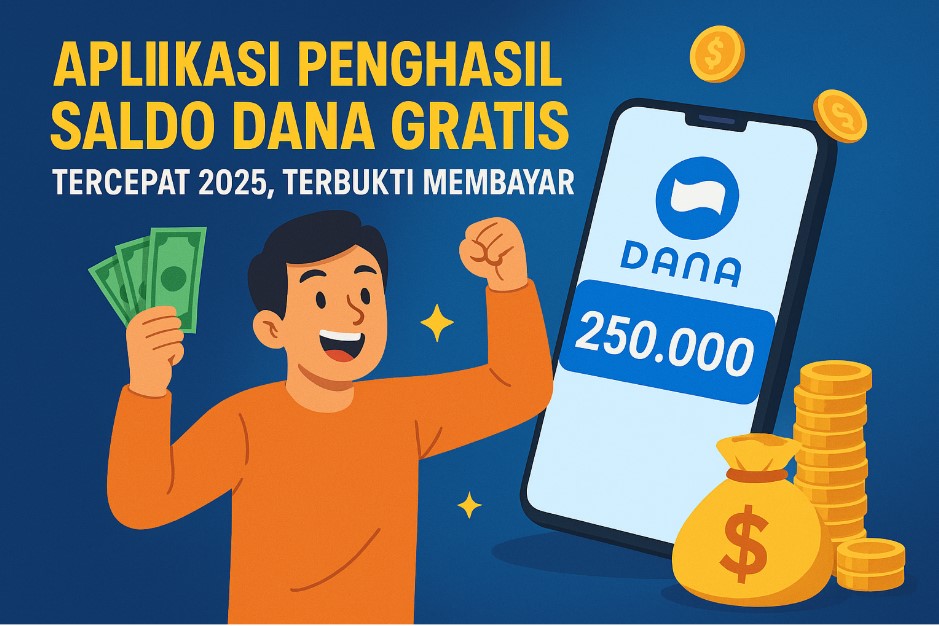Aplikasi Penghasil Saldo Dana Gratis Tercepat 2025, Terbukti Membayar dan Tanpa Modal!