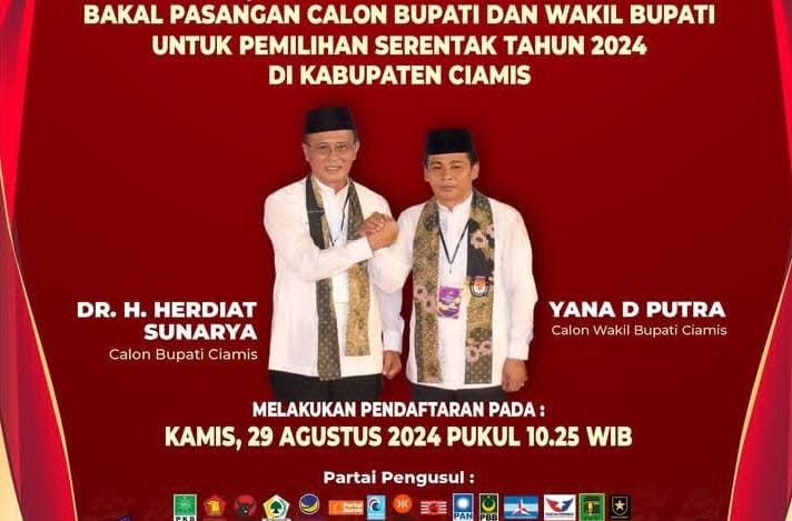 Meski Lawan Kotak Kosong, Herdiat Sunarya - Yana D Putra Habiskan Rp4,9 Miliar pada Pilkada 2024 Ciamis