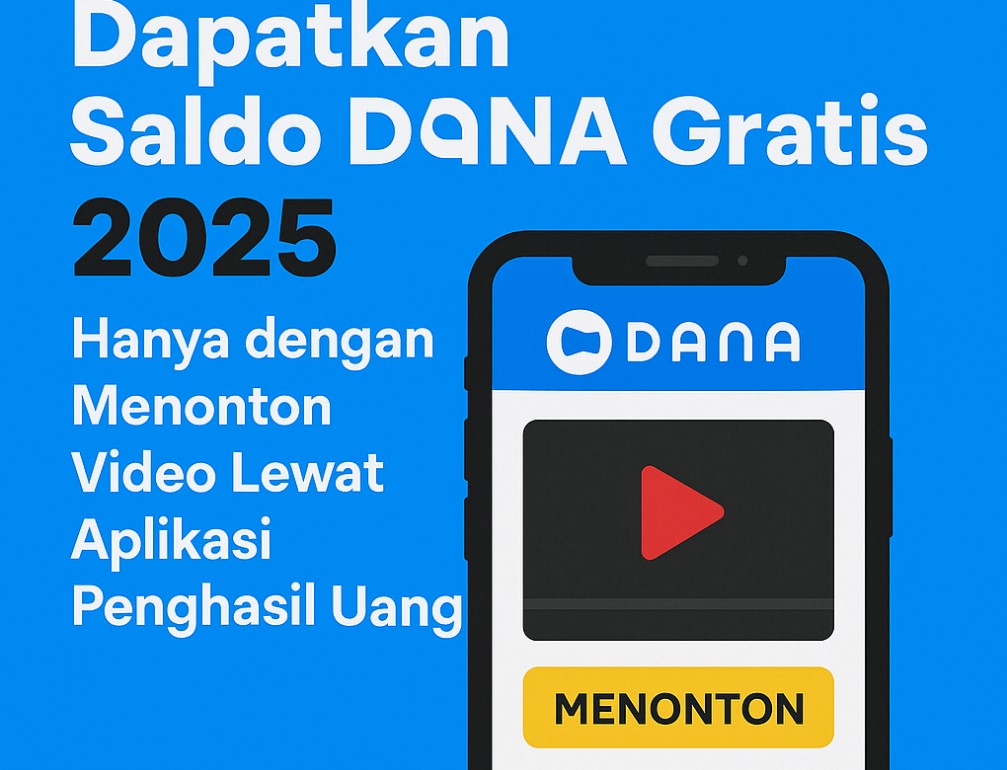 Dapatkan Saldo DANA Gratis 2025 Hanya dengan Menonton Video Lewat Aplikasi Penghasil Uang