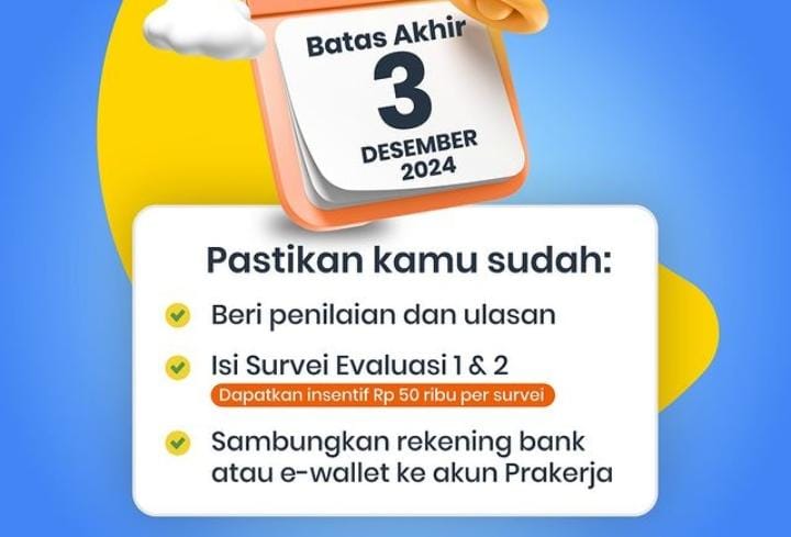 Untuk Peserta Kartu Prakerja, Buruan Ambil Saldo Gratis Rp100 Ribu Hari Ini Juga, Simak Langkah-langkahnya