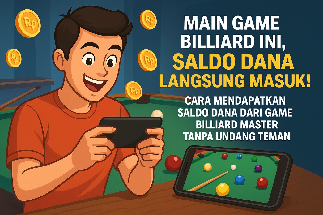 Game Penghasil Saldo DANA Gratis Tanpa Undang Teman Ini Beneran Bayar! Bukti & Cara Main Billiard Master