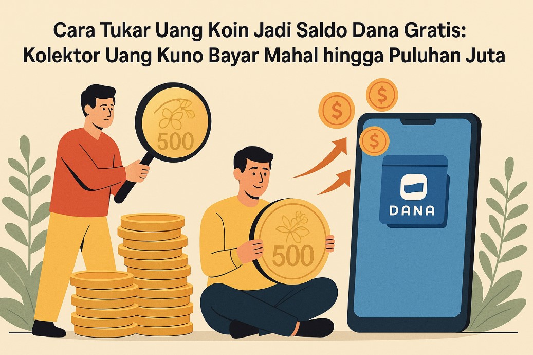 Cara Tukar Uang Koin Jadi Saldo Dana Gratis, Kolektor Uang Kuno Bayar Mahal hingga Puluhan Juta