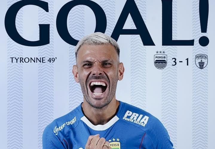 Catatan Tyronne del Pino Bersama Persib: 14 Laga 7 Gol dan 7 Assist, Calon Top Skorer Liga 1 2024-2025