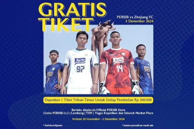 Gratis Tiket Persib vs Zhejiang FC untuk Bobotoh, Ini Cara Mendapatkannya