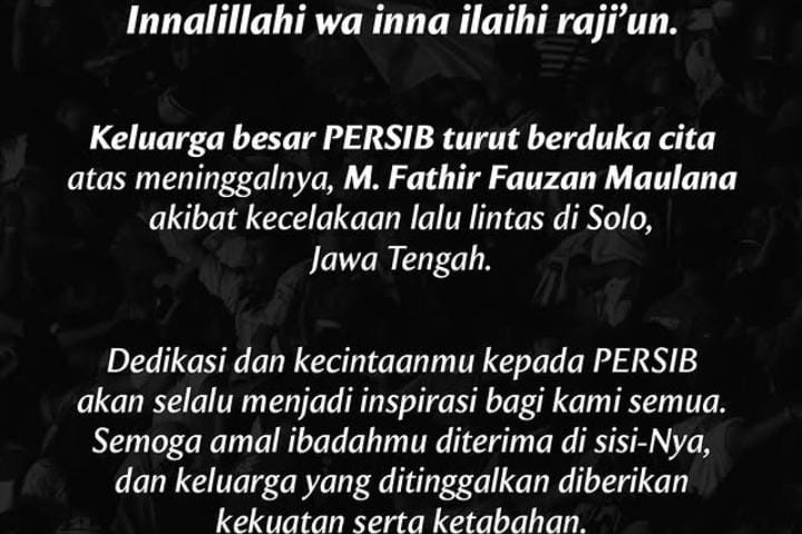 Kemenangan Persib atas PSS Diselimuti Duka, Seorang Bobotoh Meninggal Dunia Saat akan ke Stadion Manahan