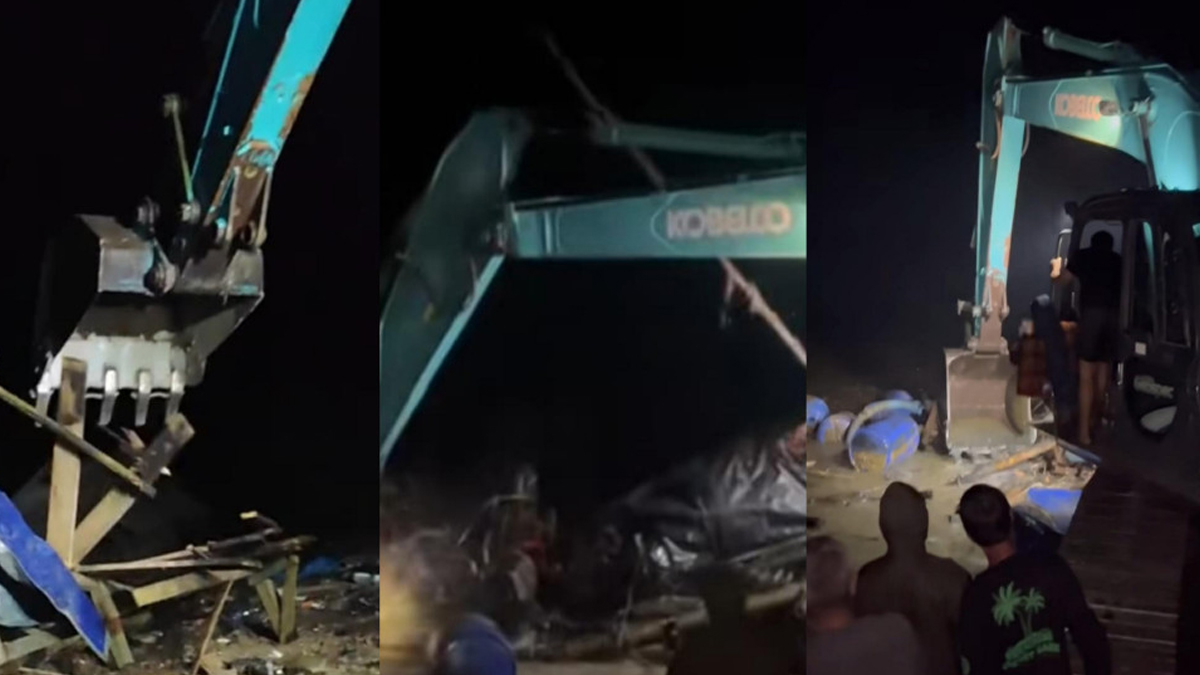 Tambang Pasir Ilegal di Tasikmalaya Ditutup Paksa, Warga Bakar Gubuk, Polisi Sita Alat Berat