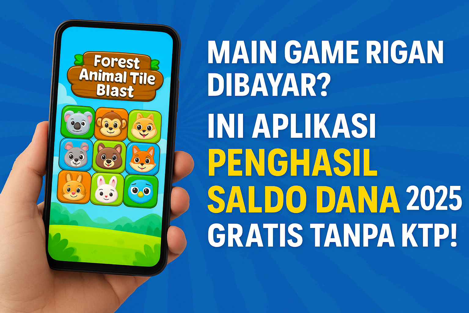 Main Game Ringan Dibayar? Ini Aplikasi Penghasil Saldo DANA Gratis Tanpa KTP