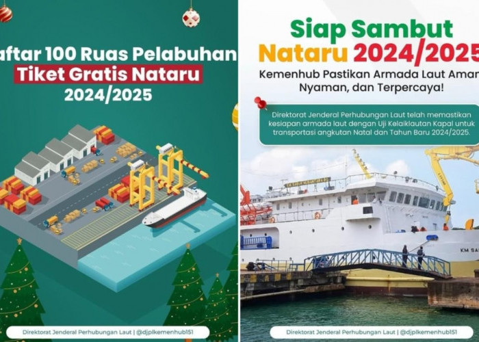 Lengkap, Ini Daftar 100 Ruas Pelabuhan Mudik Gratis Nataru 2024/2025 Beserta Kuota Penumpangnya