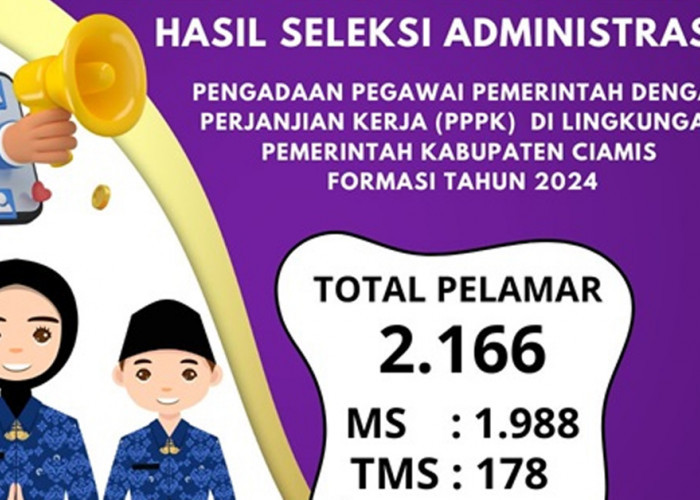 Link Hasil Seleksi Administrasi PPPK 2024 Kabupaten Ciamis, 178 Pelamar TMS, Apakah Anda Termasuk?