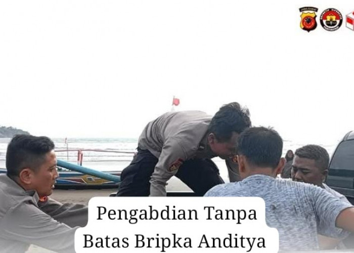 Ini Kronologi Bripka Anditya yang Terseret Ombak Saat Menyelamatkan Wisatawan di Pantai Pangandaran