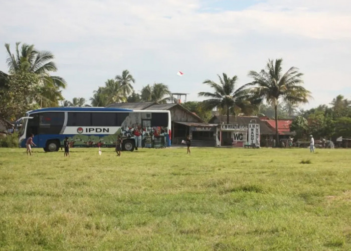 Lokasi Baru Parkir Bus Wisata di Pangandaran Selama Pasar Wisata Dirobohkan