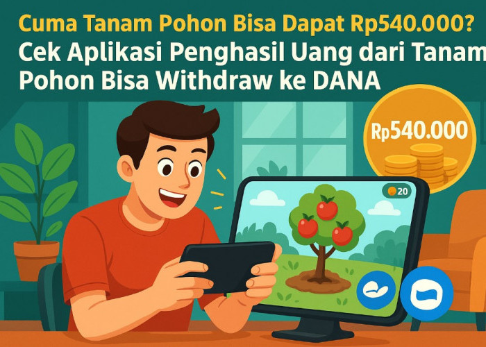 Cuma Tanam Pohon Bisa Dapat Rp540.000? Cek Aplikasi Penghasil Uang dari Tanam Pohon Bisa Withdraw ke DANA