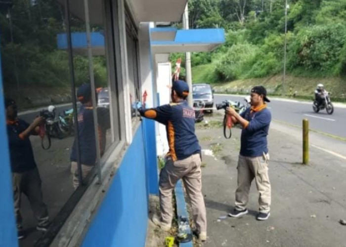 Pos Polisi Gentong Tasikmalaya Dirusak OTK, Polres Tasikmalaya Kota Lakukan Penyelidikan