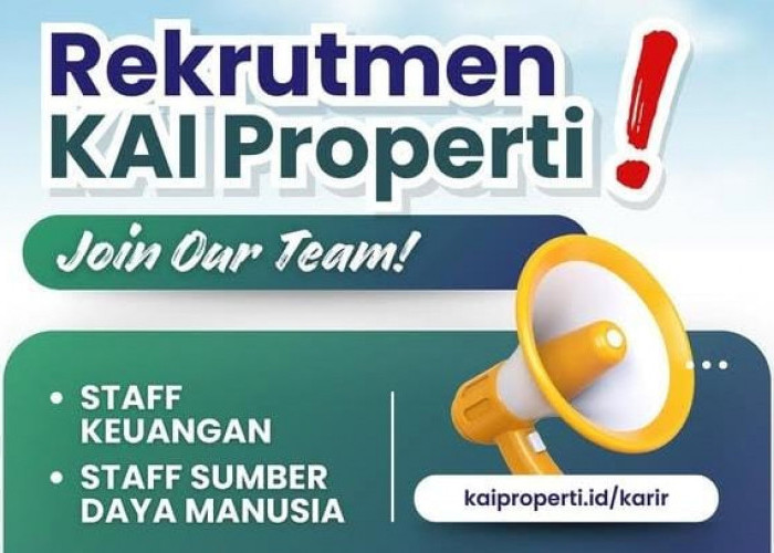 Segera Daftar, Lowongan Kerja PT KAI Dibuka, Ada 3 Posisi yang Dibutuhkan, Ini Cara Kirim Lamarannya