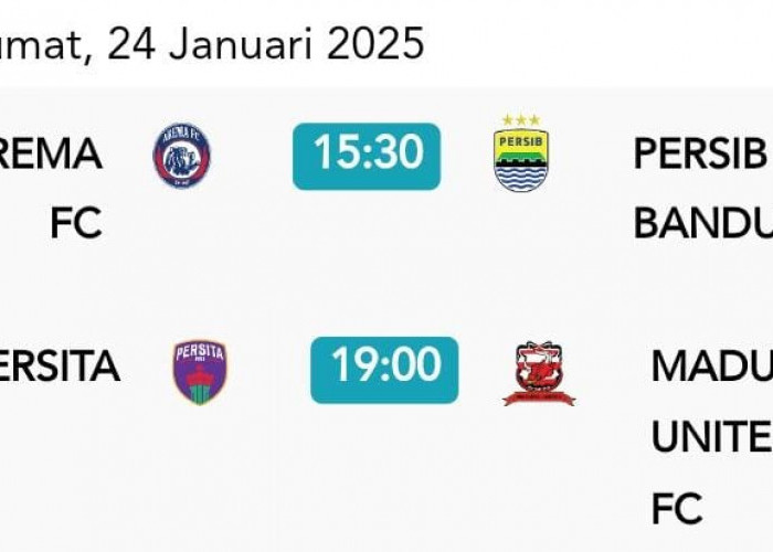 Jadwal Liga 1 Pekan 20 Dibuka dengan Pertandingan Arema FC vs Persib, Persija dan Persebaya Kapan?