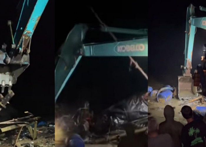 Tambang Pasir Ilegal di Tasikmalaya Ditutup Paksa, Warga Bakar Gubuk, Polisi Sita Alat Berat