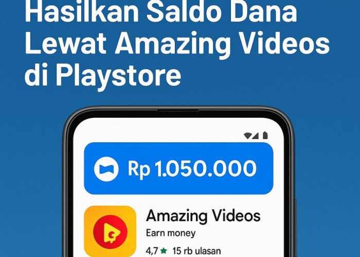 Hasilkan Saldo Dana Lewat Amazing Videos di Playstore, Aplikasi Penghasil Uang 2025 Tanpa Undang Teman