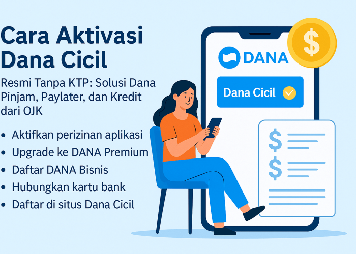 Cara Aktivasi Dana Cicil Resmi Tanpa KTP, Solusi Dana Pinjam, Paylater, dan Kredit dari OJK